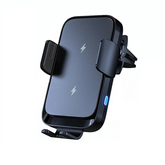 Trådløs Biloplader & Mobilholder 15W – Automatisk Klemme & 360° Rotation med dual-coil teknologi