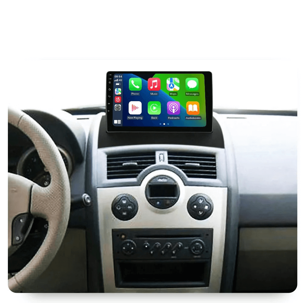 Renault Megane 02-09 - 9" Radio m. Apple CarPlay og Android Auto – Bilmedie.dk