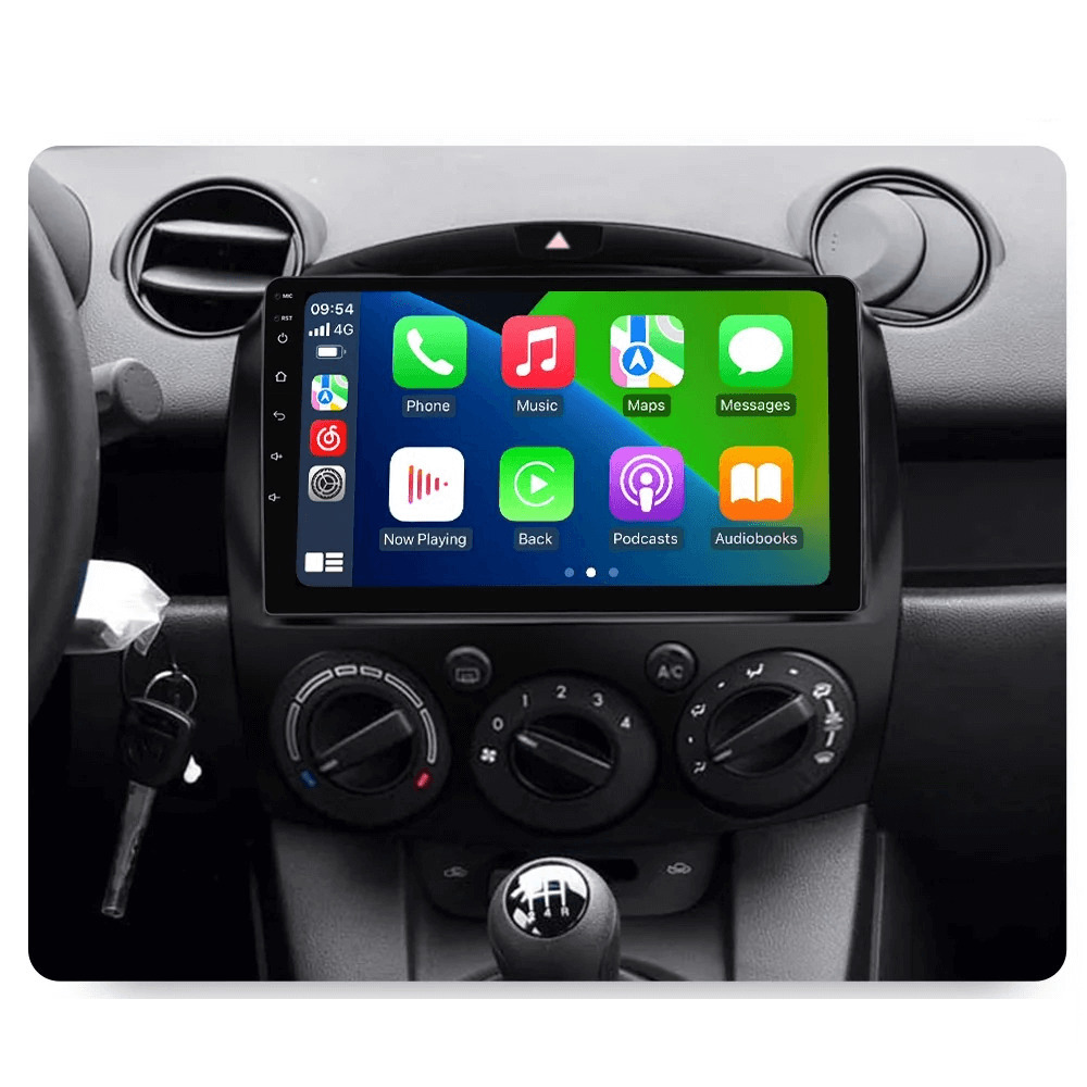 Mazda 2 07-14- 9" Radio m. Apple CarPlay og Android Auto – Bilmedie.dk