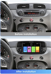 Fiat 500 07-15 - 7 "radio Apple Carplay- ja Android -automaatti