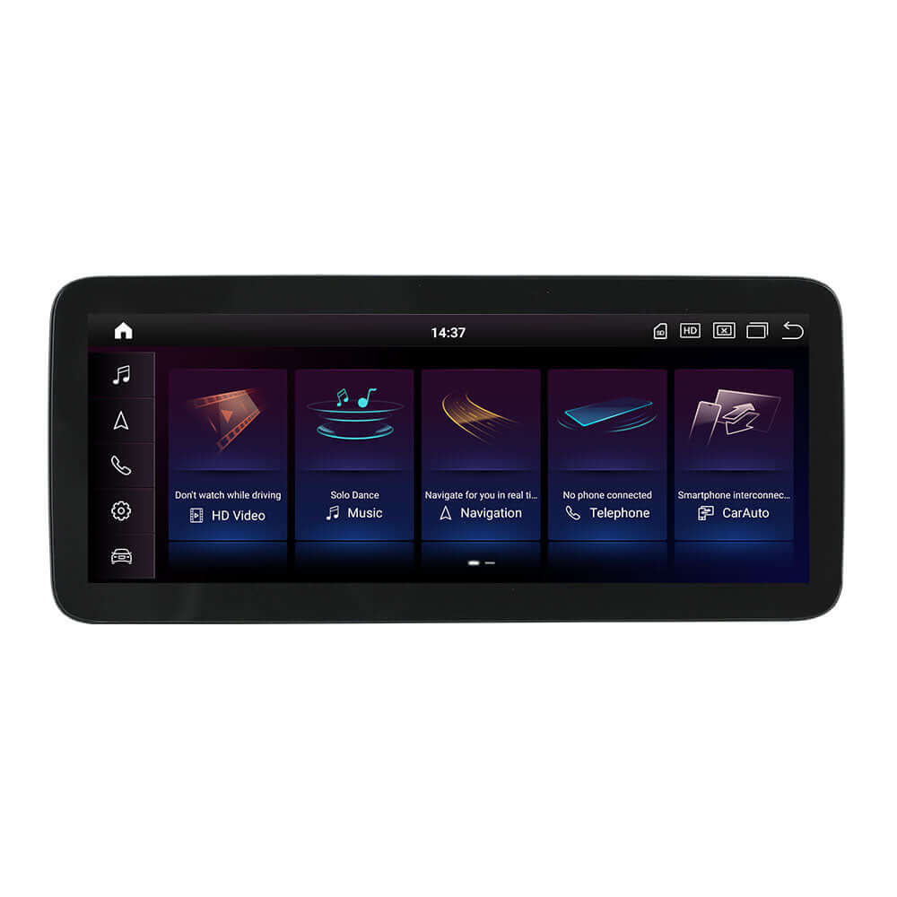 Audi A8/S8 09-17 - 10,25" Radio med Wireless Apple CarPlay & Android Auto, skærm med multimediefunktioner.