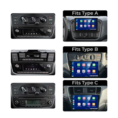 VW Up/Seat Mii/Skoda Citigo 17-23 - 9 "Radio with Apple CarPlay and Android Auto