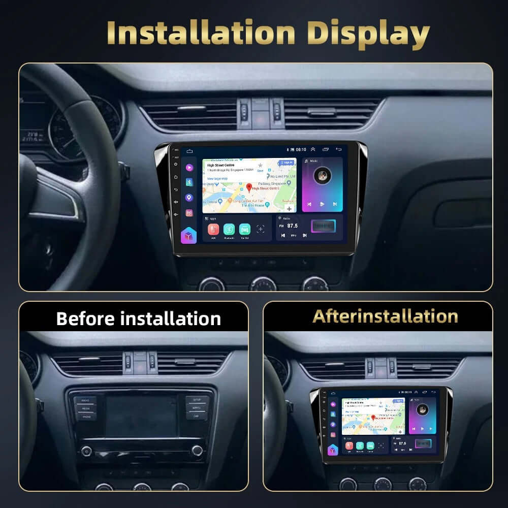 Skoda Superb 15-19 - 10,1" Radio m. Apple CarPlay og Android Auto – Bilmedie.dk