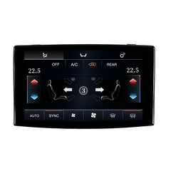 Audi A8 D3 (2005–2010) – digitalt klimapanel med LCD display