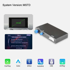Trådløs Apple CarPlay & Android Auto til Audi A3 og Q2 (2012–2020) – Original skærm med info om systemversion